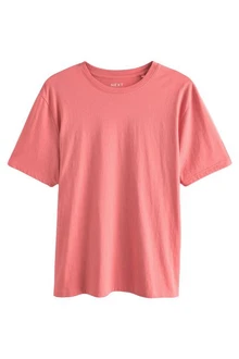Next Essential T-Shirt mit Rundhalsausschnitt Orange/Rosa/Rot
