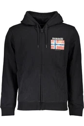 Sweatshirt Schwarzes Herren-Sweatshirt mit Kapuze &