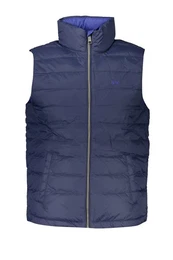 Outdoorjacke rmelloses Herrenhemd Blau - Leicht, mit Stickerei & Taschen
