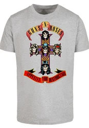 F4NT4STIC T-Shirt Guns 'n' Roses Appetite For Destruction Grau/Dunkelgrau/Silber/Hellgrau/Lila