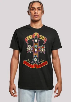 F4NT4STIC T-Shirt Guns 'n' Roses Appetite For Destruction Schwarz/Gold/Creme/Rot