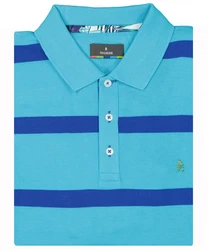 RAGMAN Poloshirt Türkis/Blau/Hellblau