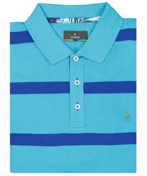 RAGMAN Poloshirt Türkis/Blau/Hellblau