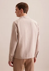 Seidensticker Hemdjacke Beige/Khaki/Braun