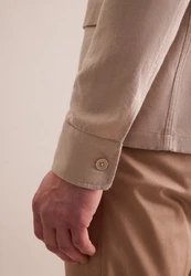 Seidensticker Hemdjacke Beige/Khaki/Braun