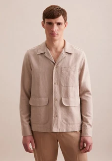 Seidensticker Hemdjacke Beige/Khaki/Braun