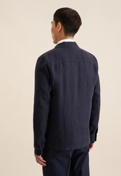Seidensticker Hemdjacke Dunkelblau/Hellblau/Blau