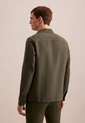 Seidensticker Hemdjacke Dunkelgrün/Khaki/Grün