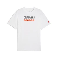 PUMA F1 Drive to Survive Graphic T-Shirt Herren Weiß/Orange/Lila/Rot