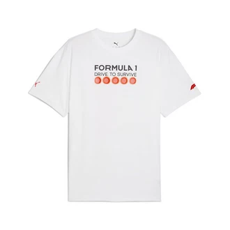 PUMA F1 Drive to Survive Graphic T-Shirt Herren Weiß/Orange/Lila/Rot