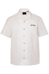 JP1880 Kurzarmhemd Leinenmix Cuba-Kragen Beige/Khaki/Creme/Weiß/Grau