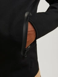 Jack & Jones Hoodie JCOFUSION SWEAT ZIP HOOD Schwarz