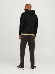 Jack & Jones Hoodie JCOFUSION SWEAT ZIP HOOD Schwarz