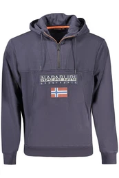 Sweatshirt Entspannter blauer Herren-Kapuzenpullover aus