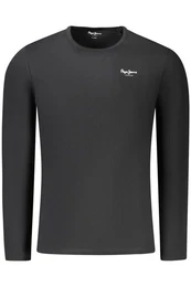T-Shirt Nachhaltiges Schwarzes Herren Langarmshirt Slim Fit