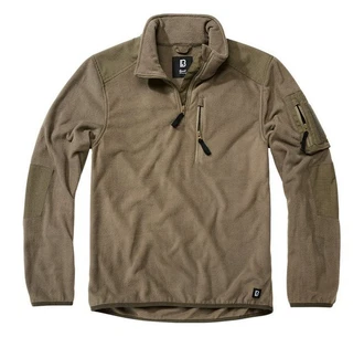 Brandit Fleece Troyer Ripstop Braun/Khaki