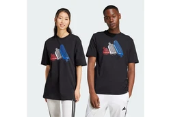 adidas Sportswear T-Shirt LOUNGE ICE GRAPHIC Schwarz/Mischfarben