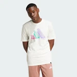 adidas Sportswear T-Shirt LOUNGE ICE GRAPHIC Weiß/Mischfarben/Rosa/Beige