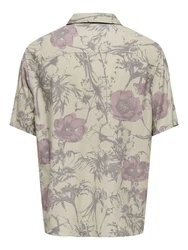 ONLY & SONS Kurzarmhemd mit Button-Down-Kragen (8546) Grau (8546)