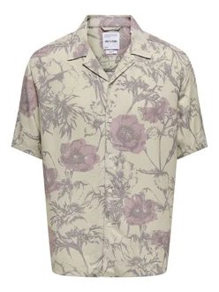 ONLY & SONS Kurzarmhemd mit Button-Down-Kragen (8546)