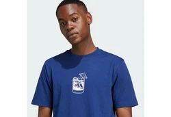 adidas Sportswear T-Shirt LOUNGE DRINK GRAPHIC Blau/Hellblau/Dunkelblau/Fliederfarben