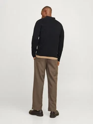 JACK & JONES Strickjacke 'JPRBLamilano' Schwarz/Dunkelblau/Dunkelgrau