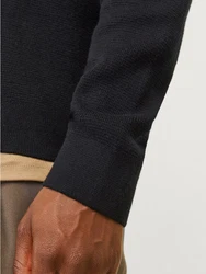 JACK & JONES Strickjacke 'JPRBLamilano' Schwarz/Dunkelblau/Dunkelgrau