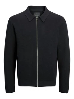 JACK & JONES Strickjacke 'JPRBLamilano' Schwarz/Dunkelblau/Dunkelgrau JACK & JONES Strickjacke 'JPRBLamilano' Schwarz/Dunkelblau/Dunkelgrau