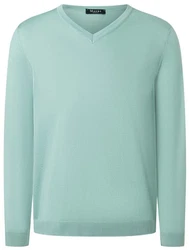 MAERZ Muenchen V-Ausschnitt Pullover Hellblau/Türkis/Grün/Hellgrün