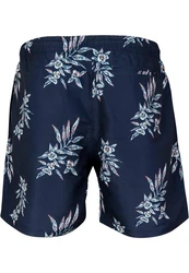 URBAN CLASSICS Badeshorts PatternSwim Shorts Blau/Dunkelblau