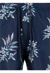 URBAN CLASSICS Badeshorts PatternSwim Shorts Blau/Dunkelblau