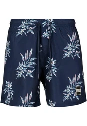 URBAN CLASSICS Badeshorts PatternSwim Shorts Blau/Dunkelblau