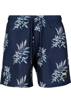 URBAN CLASSICS Badeshorts PatternSwim Shorts Blau/Dunkelblau