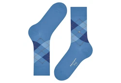 Burlington Socken King Hellblau/Blau