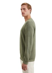 Marc O'Polo Rundhalspullover Dunkelgrün/Khaki/Grün