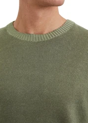 Marc O'Polo Rundhalspullover Dunkelgrün/Khaki/Grün