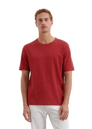 T-Shirt aus Bio-Baumwolle und Leinen