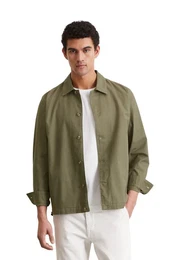 Kurzjacke aus Bio-Baumwoll-Leinen-Mix