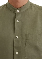 Marc O'Polo Langarmhemd Dunkelgrün/Khaki