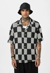 Dandalo Blusenshirt David Creme/Schwarz/Weiß/Silber/Gelb