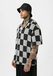 Dandalo Blusenshirt David Creme/Schwarz/Weiß/Silber/Gelb
