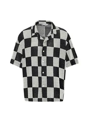 Dandalo Blusenshirt David Creme/Schwarz/Weiß/Silber/Gelb