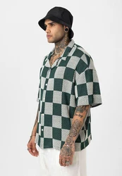Dandalo Blusenshirt David Dunkelgrün/Grün