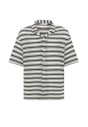 Dandalo Blusenshirt Paul Schwarz/Weiß/Dunkelblau