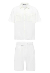 Dandalo Jumpsuit Marco Weiß/Creme/Dunkelblau