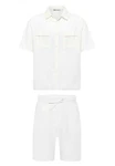 Dandalo Jumpsuit Marco Weiß/Creme/Dunkelblau