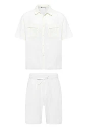 Dandalo Jumpsuit Marco Weiß/Creme/Dunkelblau