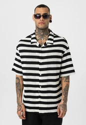 Dandalo Blusenshirt Bas Schwarz/Weiß/Dunkelblau