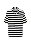 Dandalo Blusenshirt Bas Schwarz/Weiß/Dunkelblau