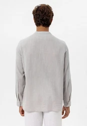 Antioch Blusenshirt Italo Grau/Beige/Hellgrau/Khaki/Braun